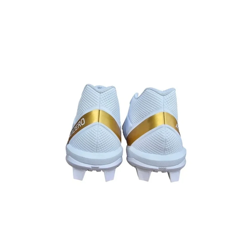 NEW! Adidas Adizero Impact.2 Men Wite/ Gold Football Cleats Sz 12 IF5106